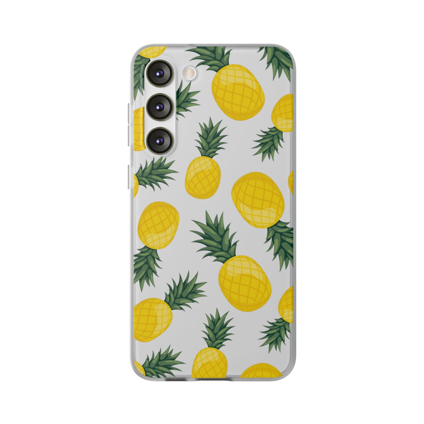 Pineapple Print Flexi Case - Tropical Phone Cover for Summer Vibes