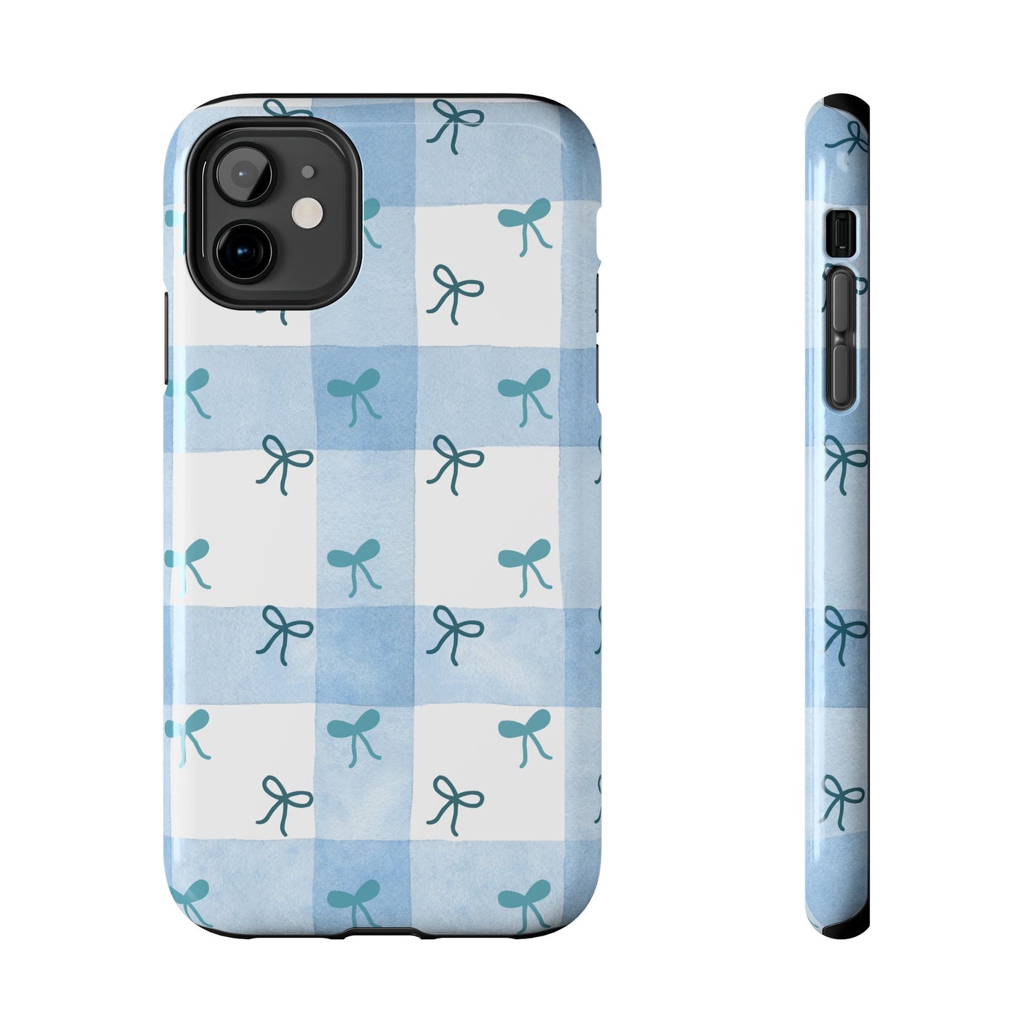 Chic Blue Bow Phone Case