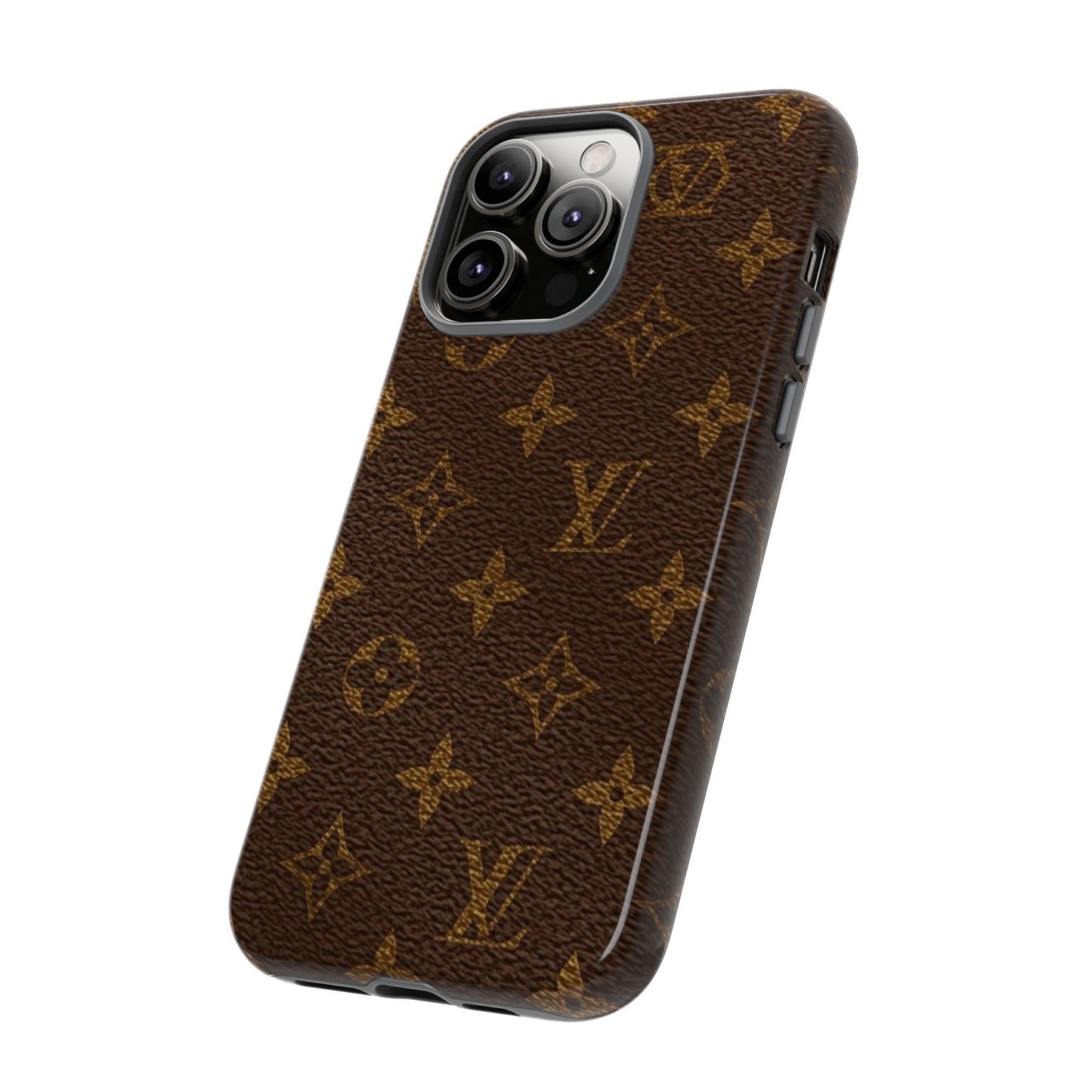 LV Designer Phone Case - Luxury Monogram Pattern