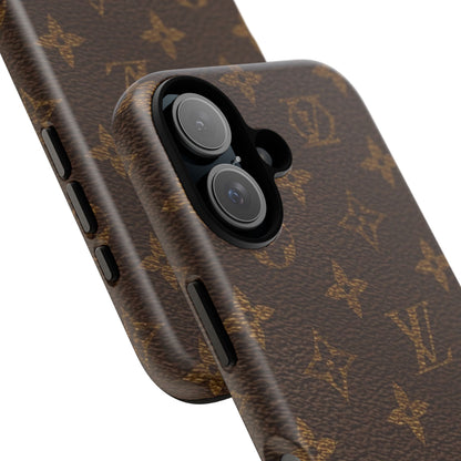 LV Designer Phone Case - Luxury Monogram Pattern