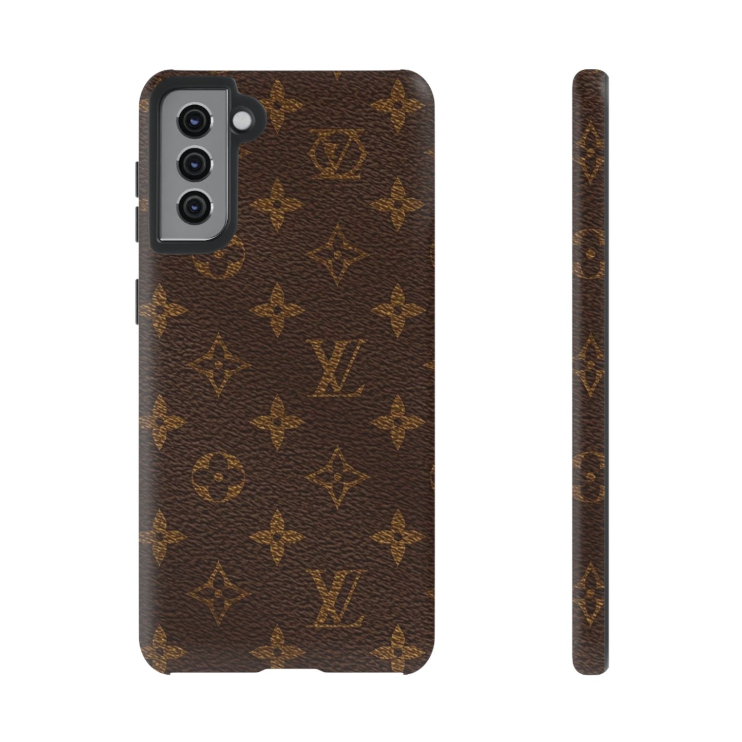 LV Designer Phone Case - Luxury Monogram Pattern