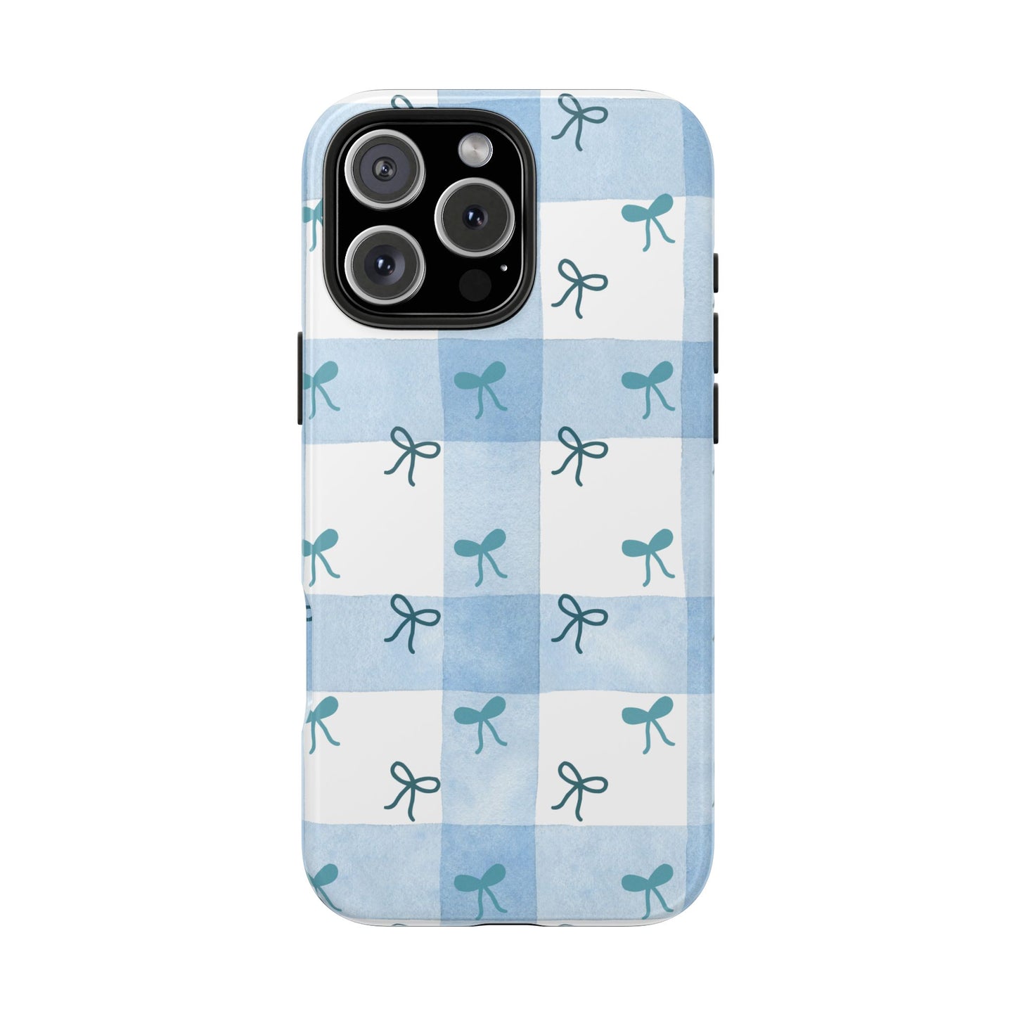 Chic Blue Bow Phone Case