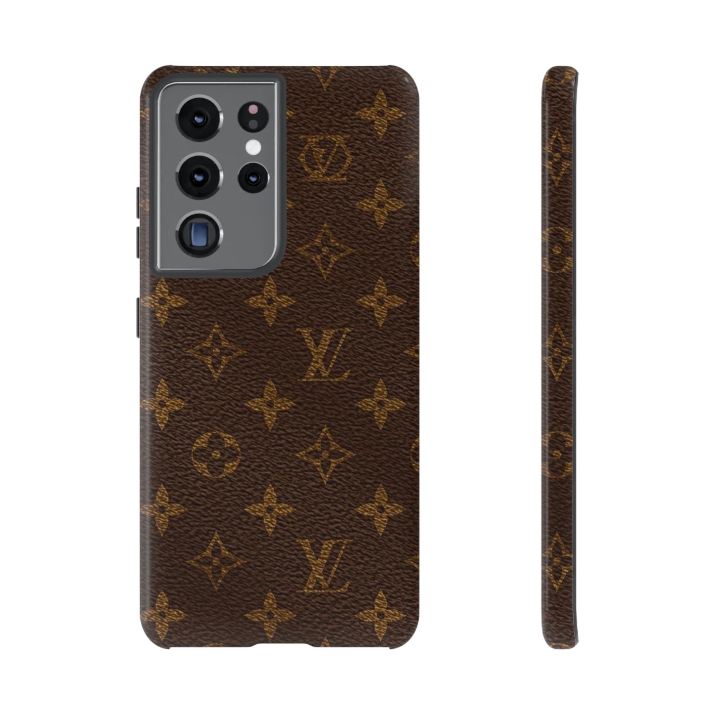 LV Designer Phone Case - Luxury Monogram Pattern