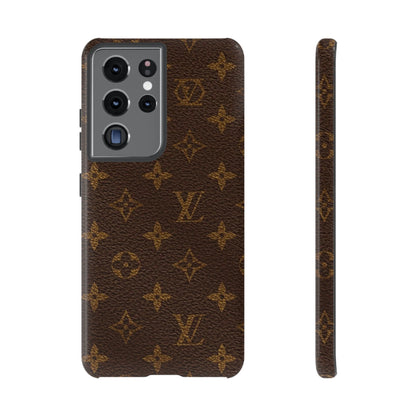 LV Designer Phone Case - Luxury Monogram Pattern