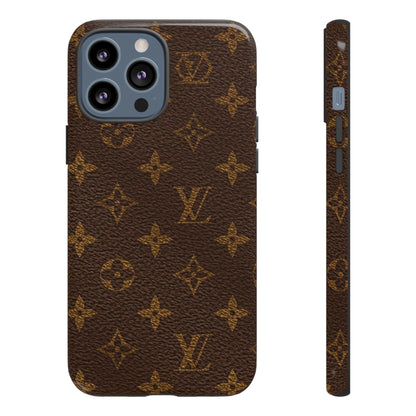 LV Designer Phone Case - Luxury Monogram Pattern
