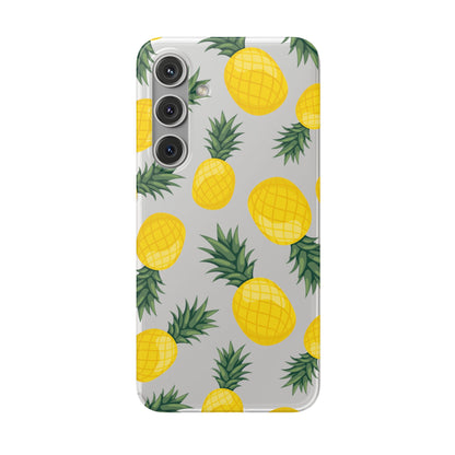 Pineapple Print Flexi Case - Tropical Phone Cover for Summer Vibes