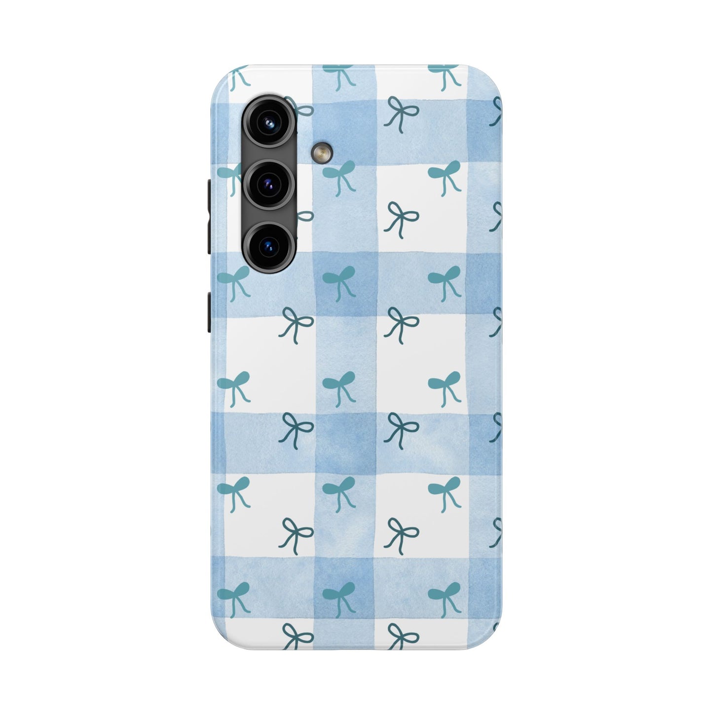 Chic Blue Bow Phone Case