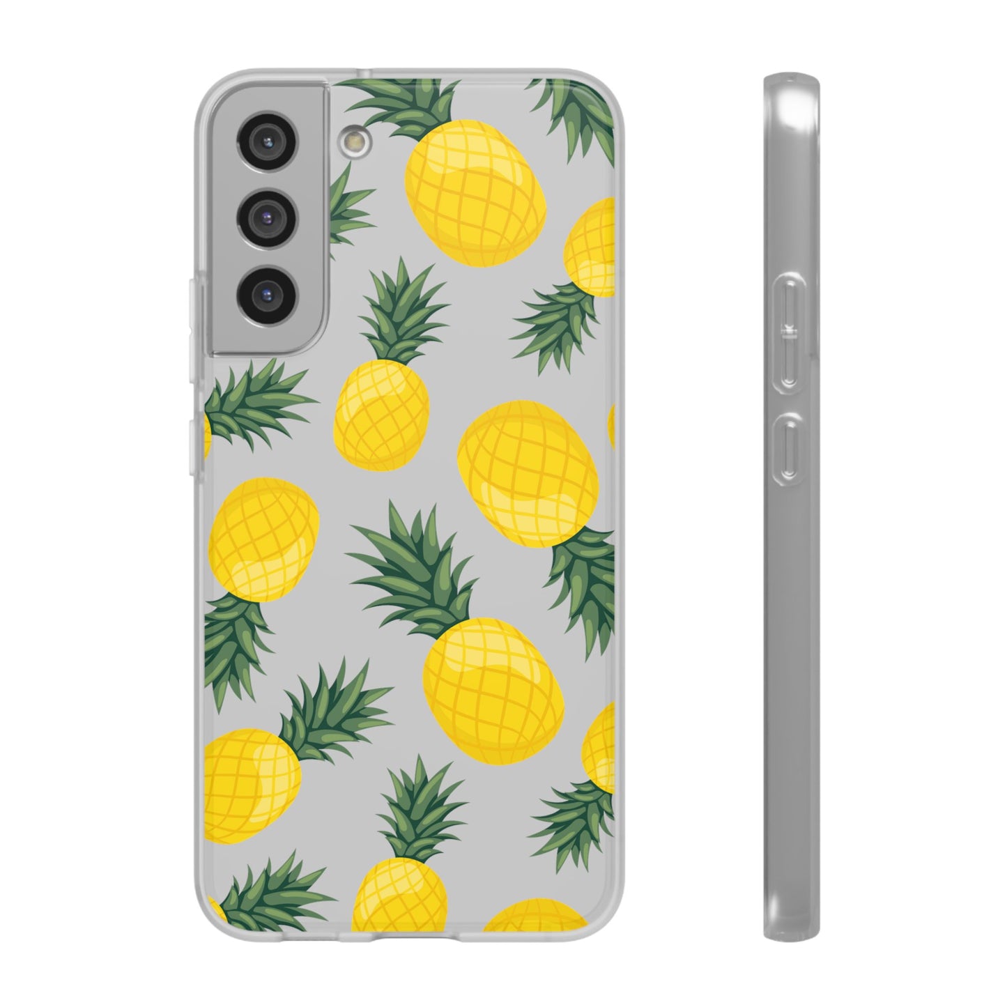 Pineapple Print Flexi Case - Tropical Phone Cover for Summer Vibes