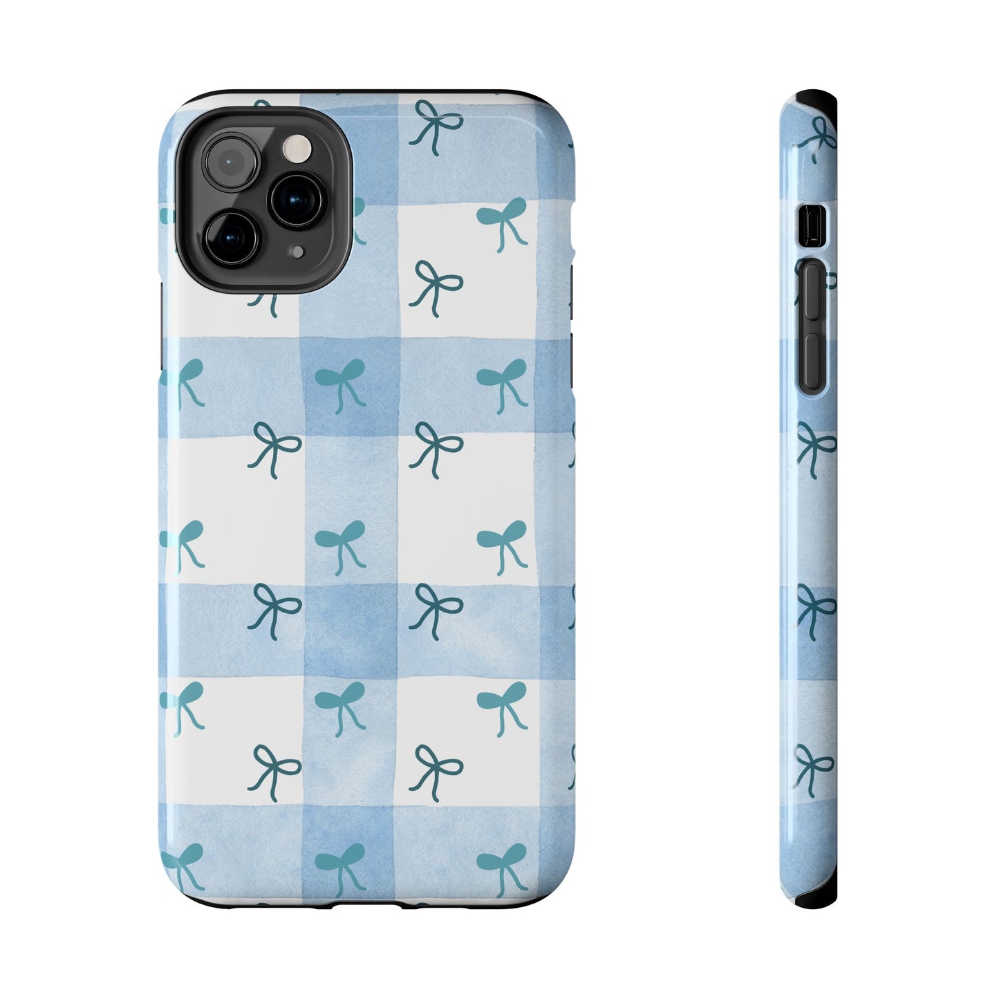 Chic Blue Bow Phone Case