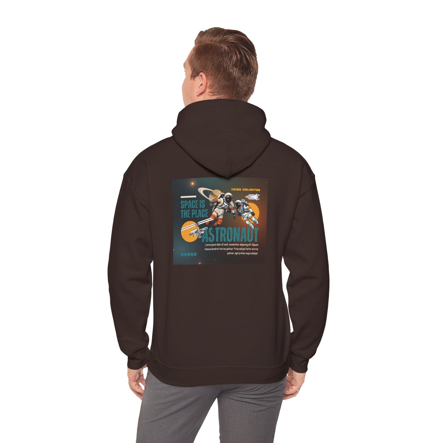 Astronaut-Inspired Unisex Heavy Blend Hoodie - Space Adventure Design