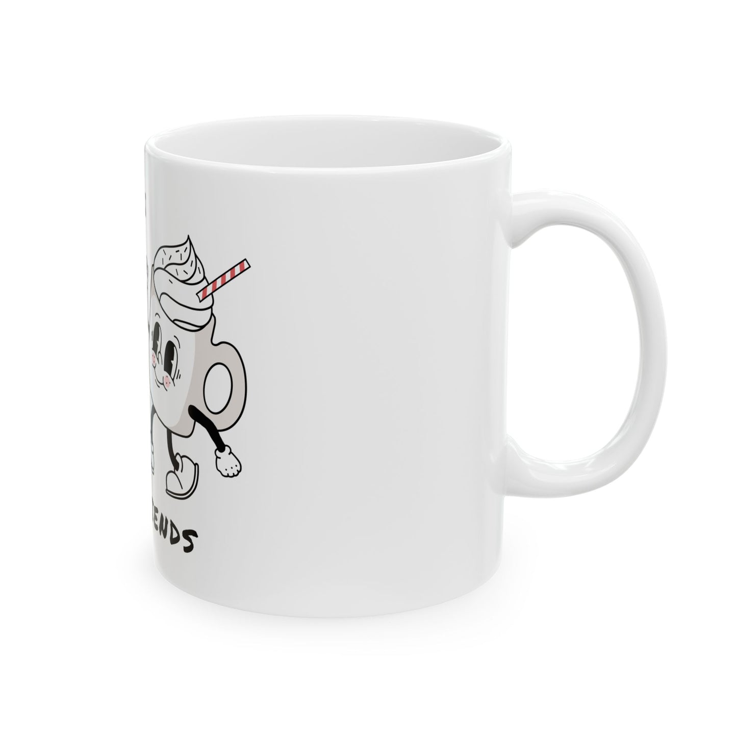 Best Friends Coffee & Donut Ceramic Mug (11oz/15oz)