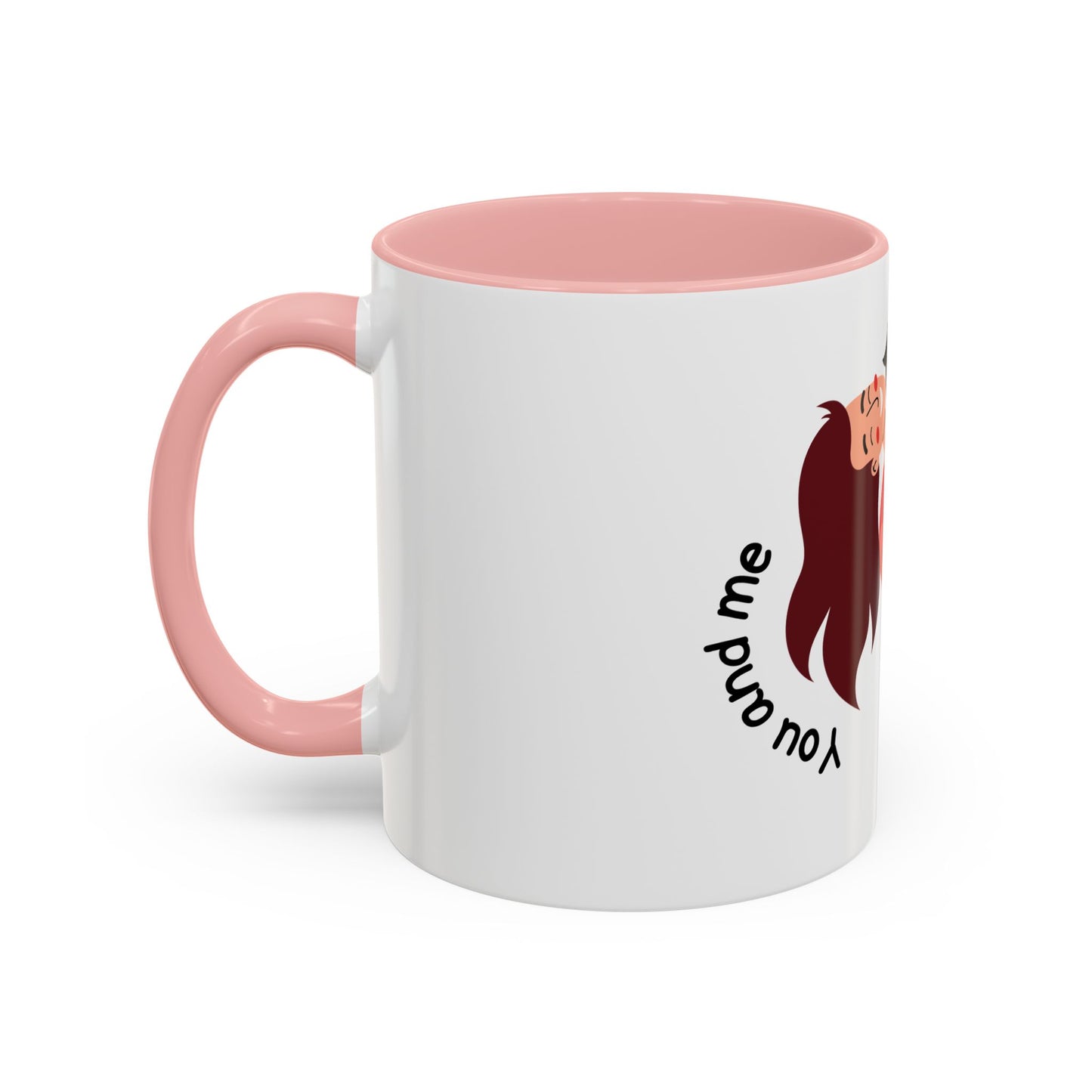 Romantic Accent Coffee Mug – "You and Me Forever"