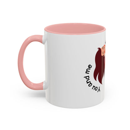 Romantic Accent Coffee Mug – "You and Me Forever"