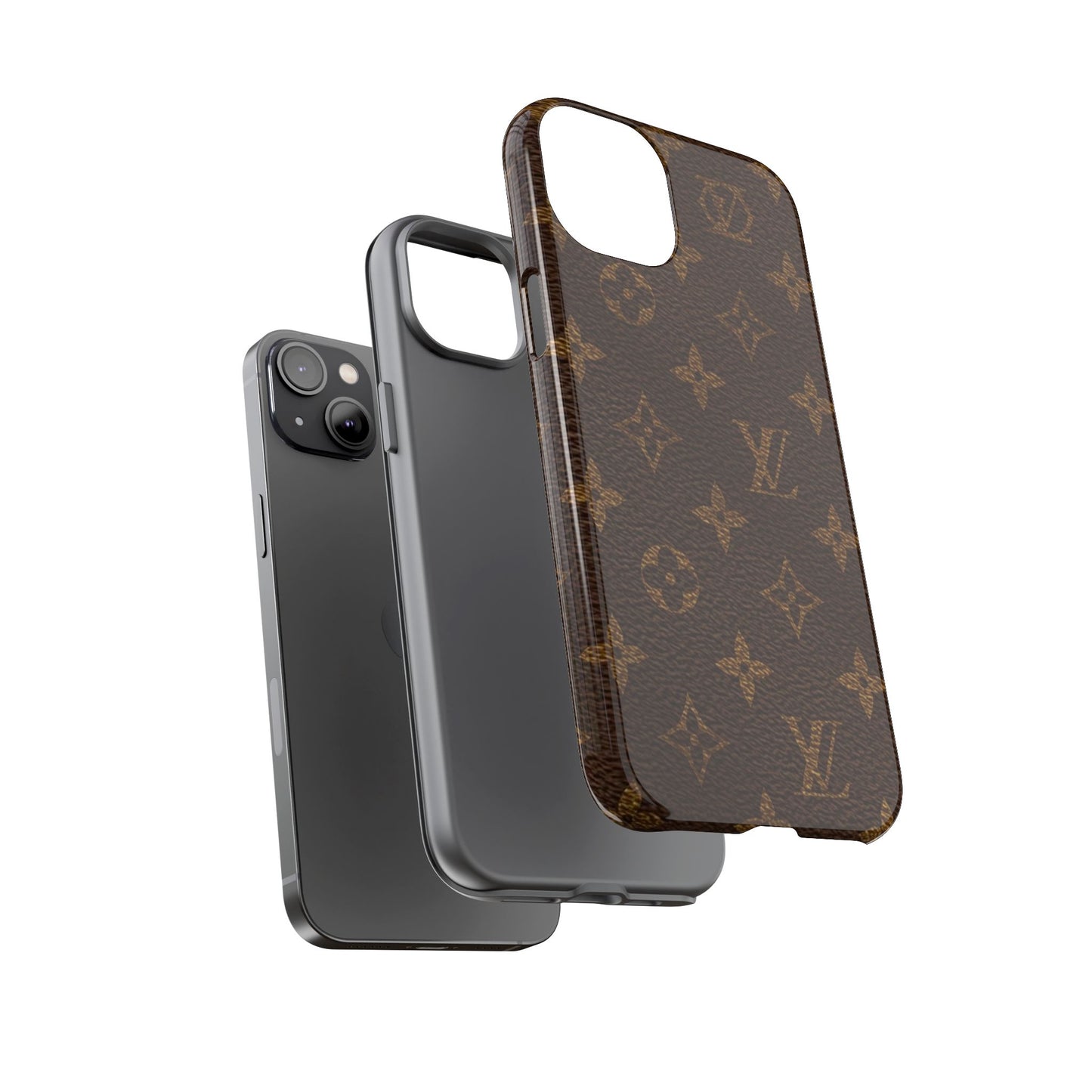 LV Designer Phone Case - Luxury Monogram Pattern