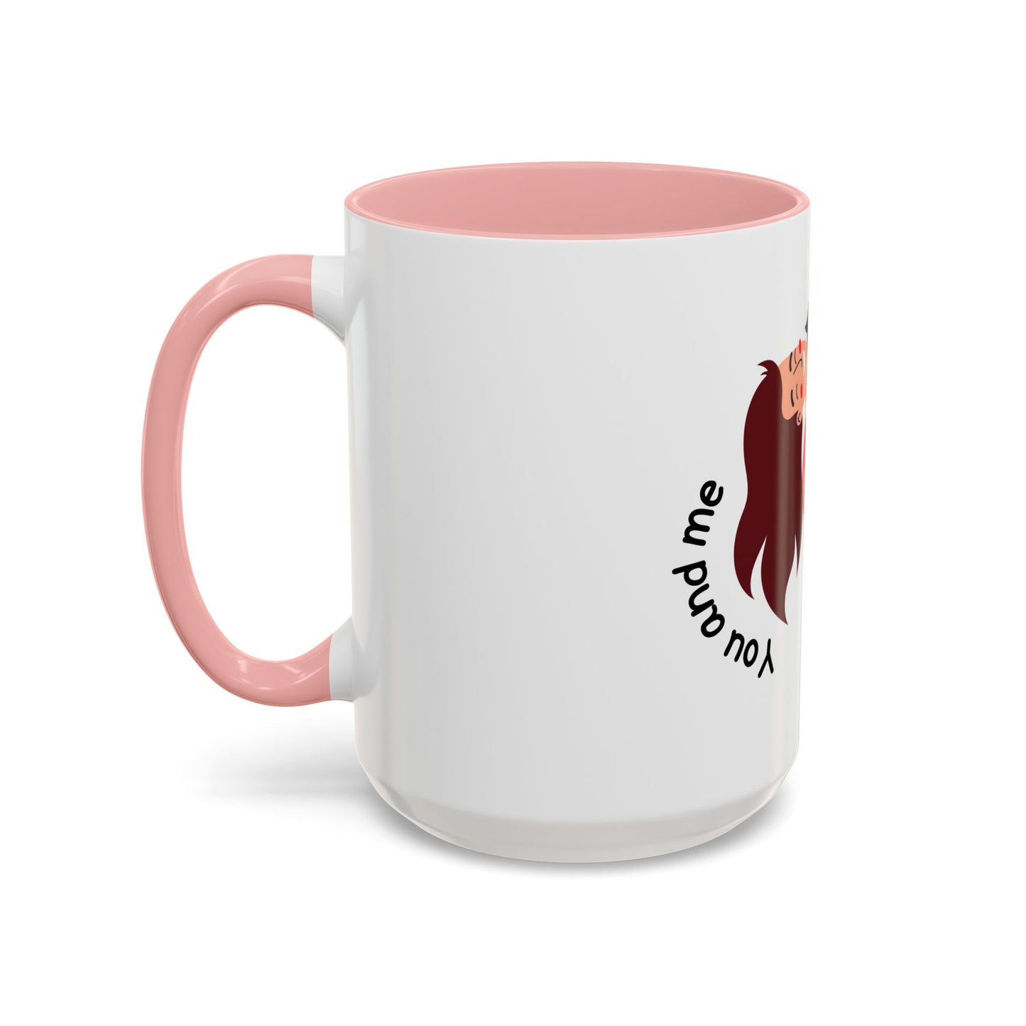 Romantic Accent Coffee Mug – "You and Me Forever"