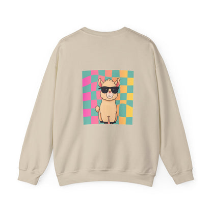 Fun Llama Unisex Graphic Crewneck Sweatshirt