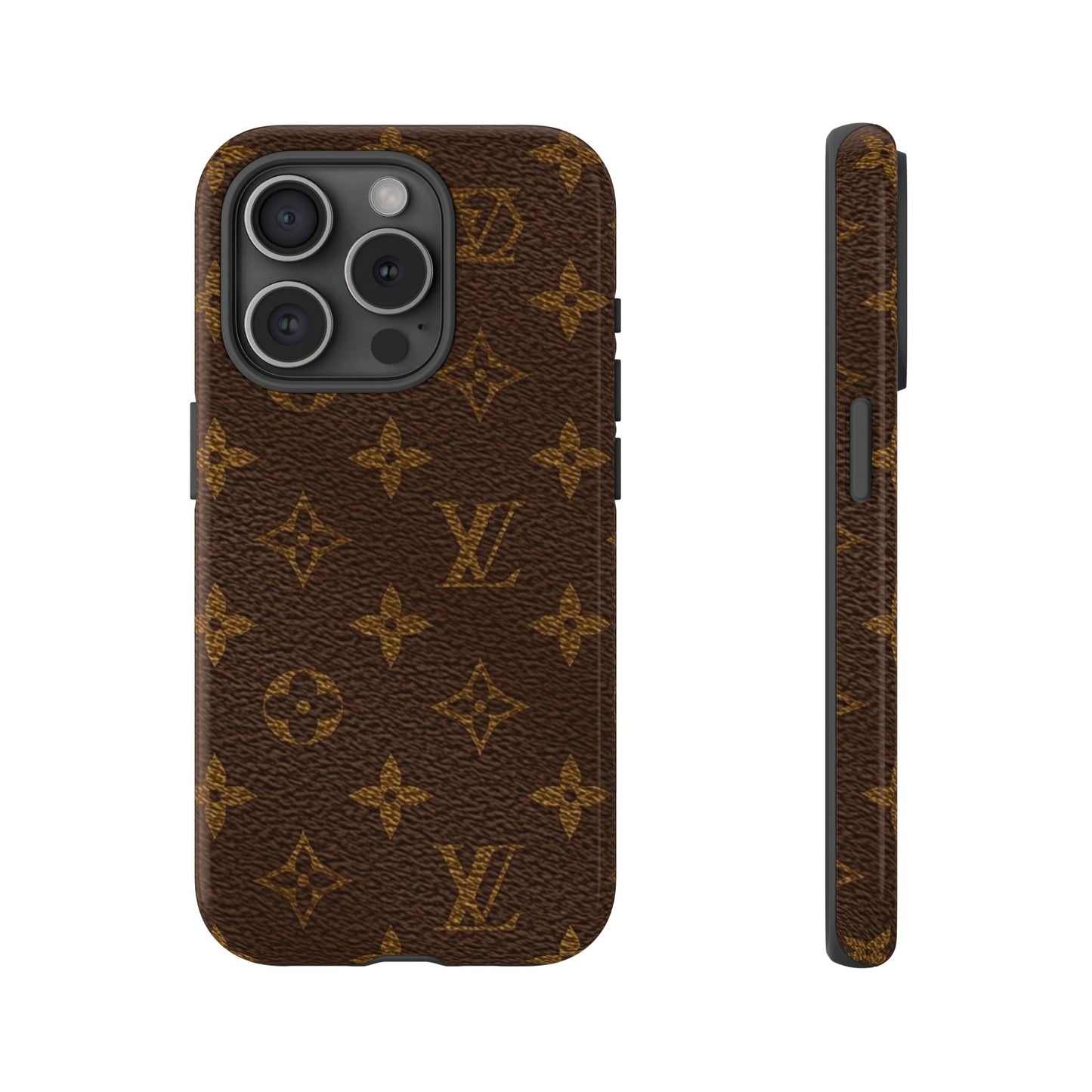 LV Designer Phone Case - Luxury Monogram Pattern