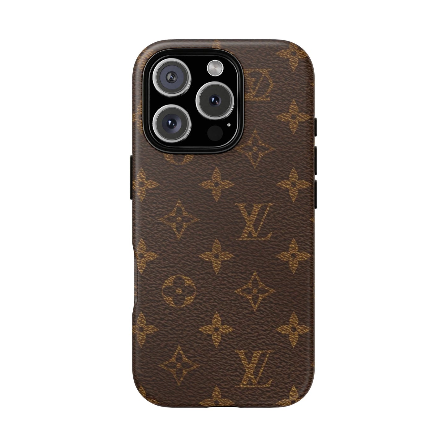 LV Designer Phone Case - Luxury Monogram Pattern