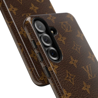 LV Designer Phone Case - Luxury Monogram Pattern