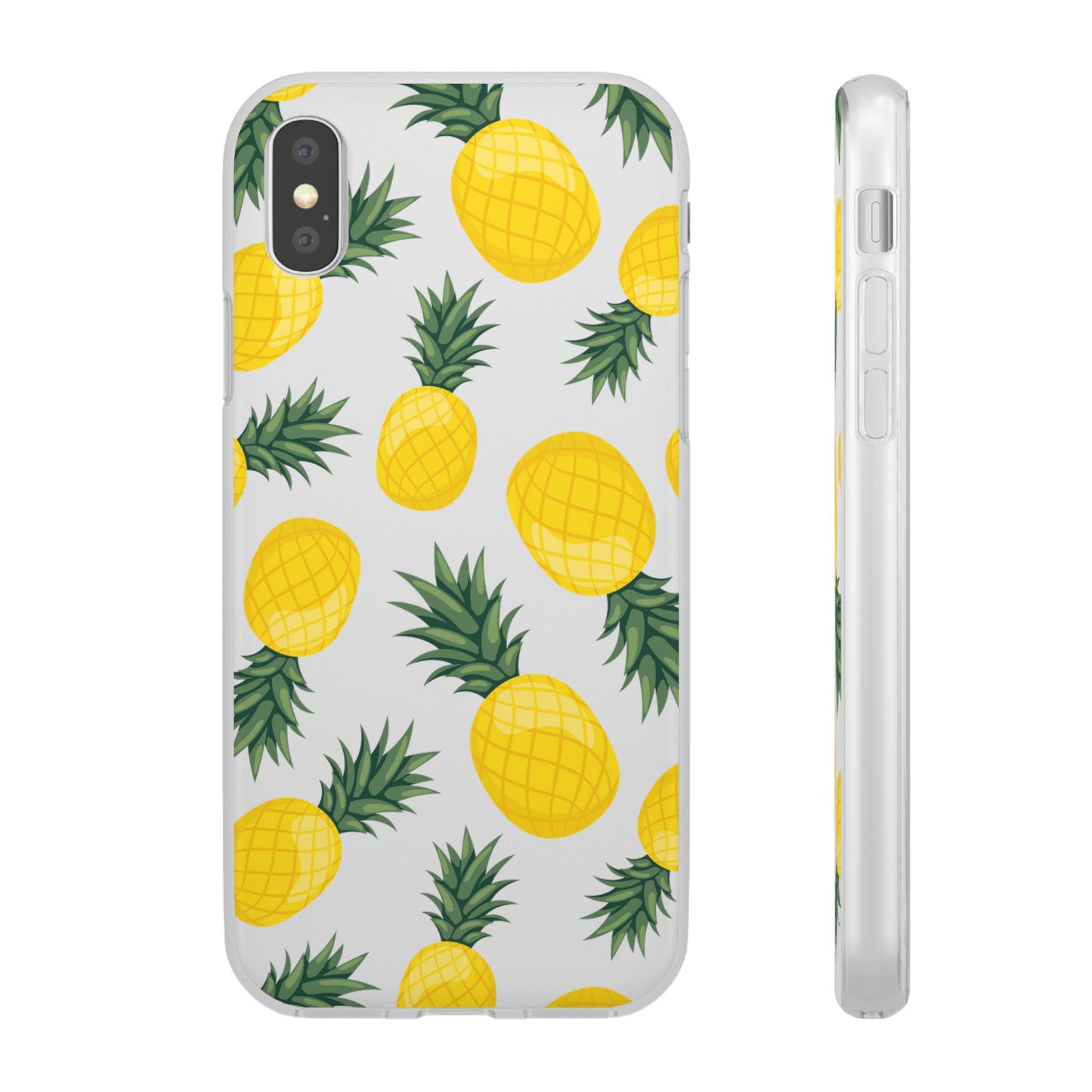 Pineapple Print Flexi Case - Tropical Phone Cover for Summer Vibes