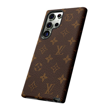 LV Designer Phone Case - Luxury Monogram Pattern