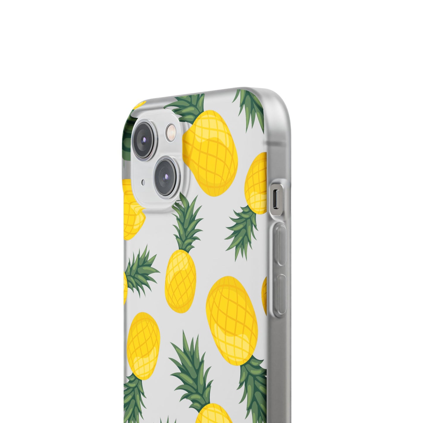 Pineapple Print Flexi Case - Tropical Phone Cover for Summer Vibes