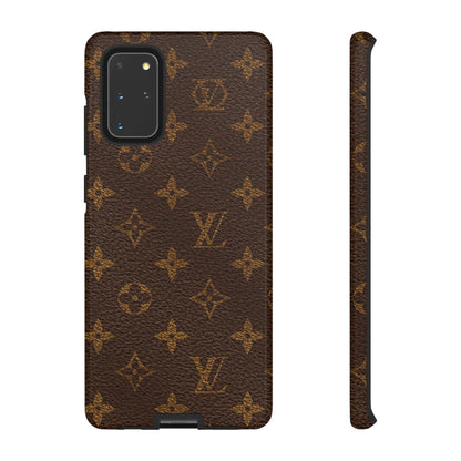 LV Designer Phone Case - Luxury Monogram Pattern