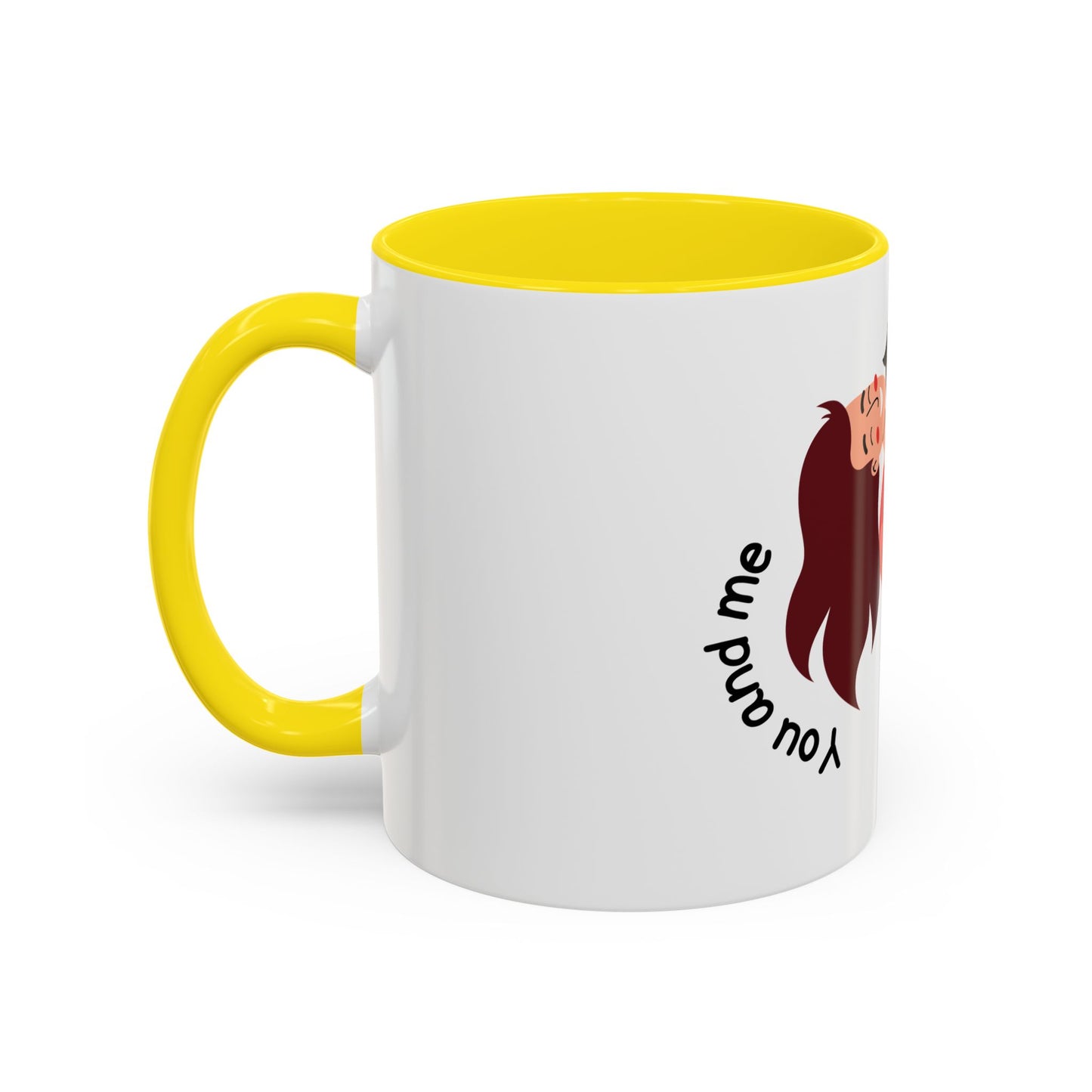 Romantic Accent Coffee Mug – "You and Me Forever"