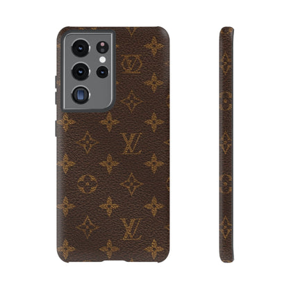 LV Designer Phone Case - Luxury Monogram Pattern