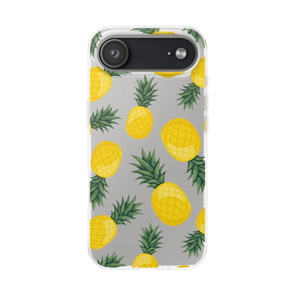 Pineapple Print Flexi Case - Tropical Phone Cover for Summer Vibes