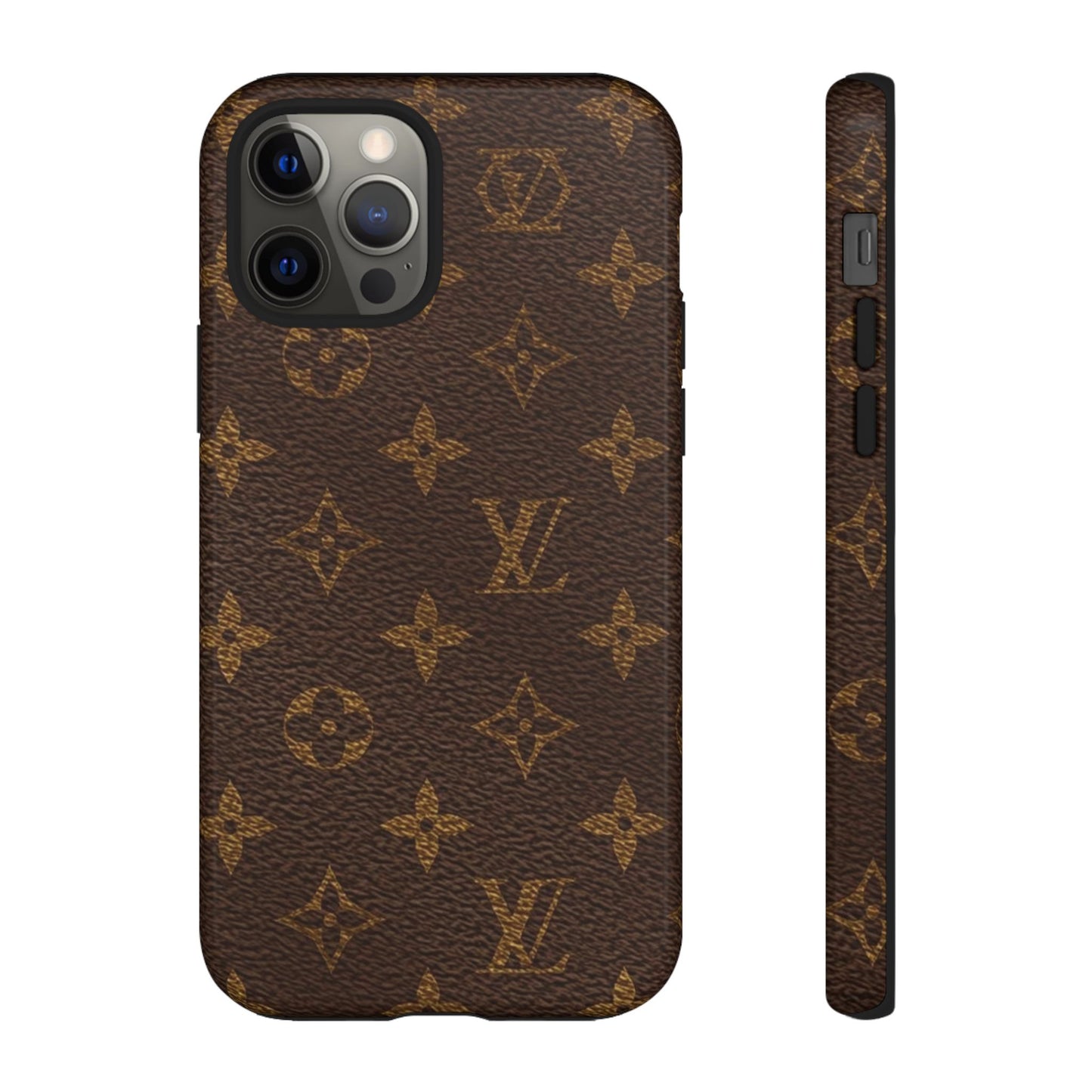 LV Designer Phone Case - Luxury Monogram Pattern
