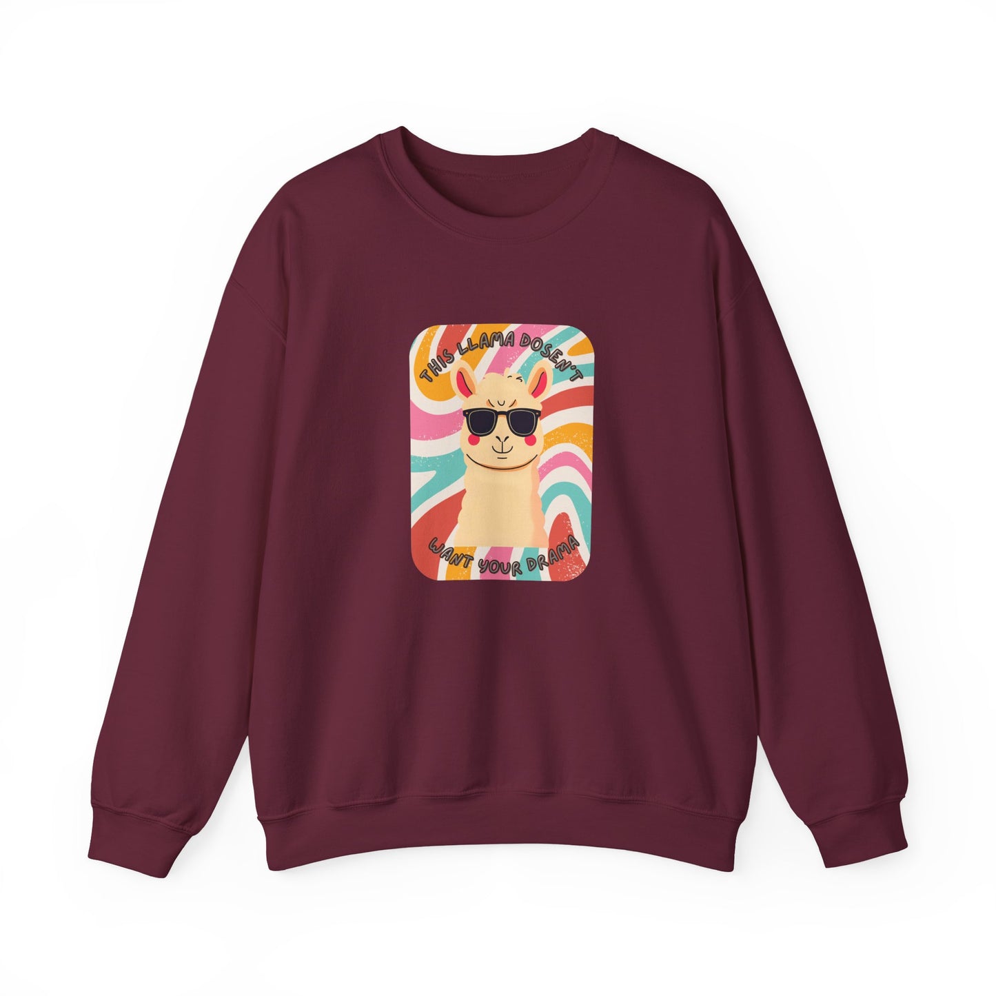 Fun Llama Unisex Graphic Crewneck Sweatshirt