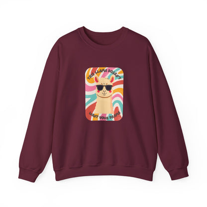 Fun Llama Unisex Graphic Crewneck Sweatshirt
