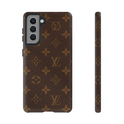 LV Designer Phone Case - Luxury Monogram Pattern