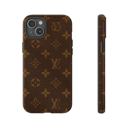 LV Designer Phone Case - Luxury Monogram Pattern