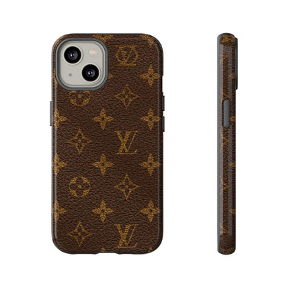 LV Designer Phone Case - Luxury Monogram Pattern