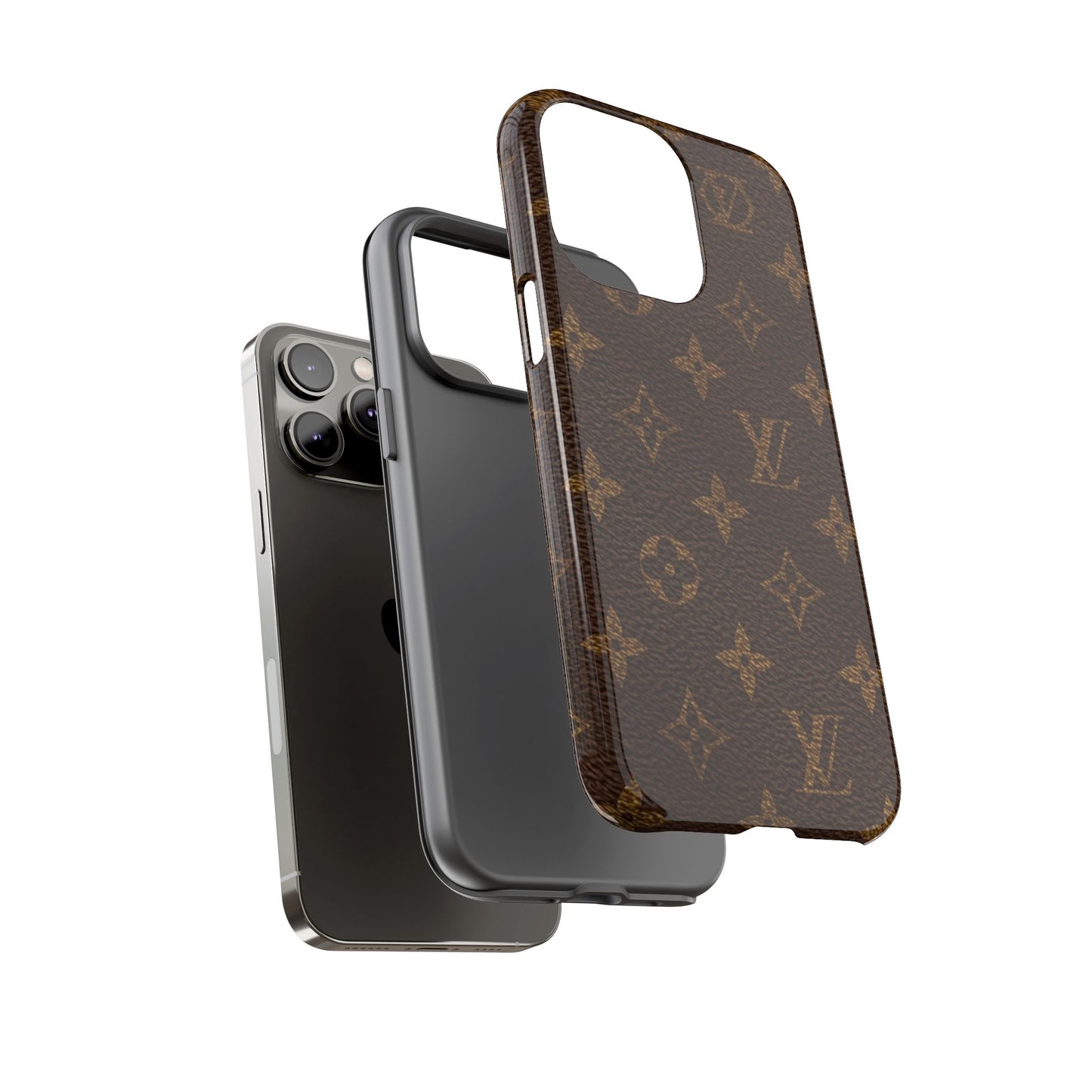 LV Designer Phone Case - Luxury Monogram Pattern