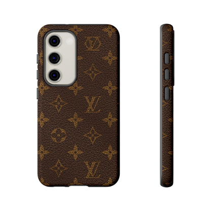 LV Designer Phone Case - Luxury Monogram Pattern