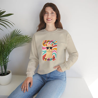 Fun Llama Unisex Graphic Crewneck Sweatshirt
