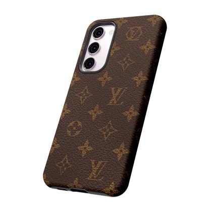 LV Designer Phone Case - Luxury Monogram Pattern