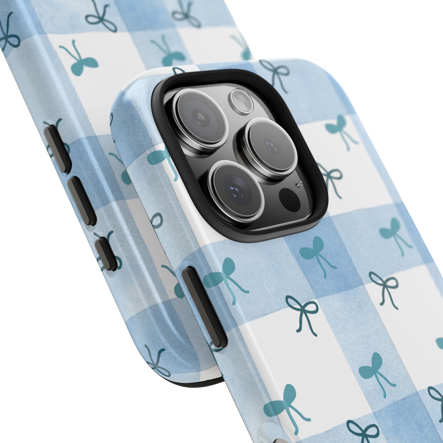 Chic Blue Bow Phone Case