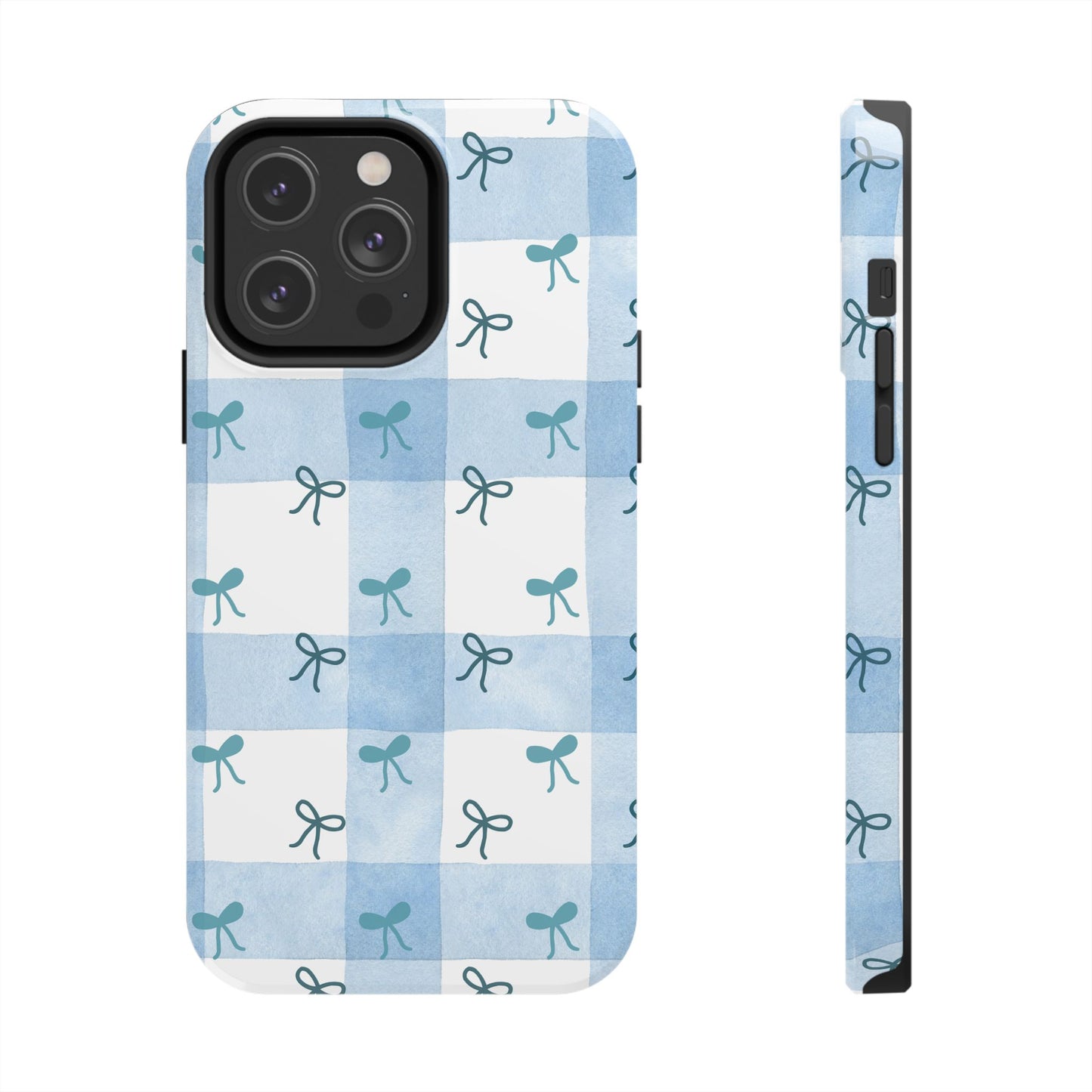 Chic Blue Bow Phone Case