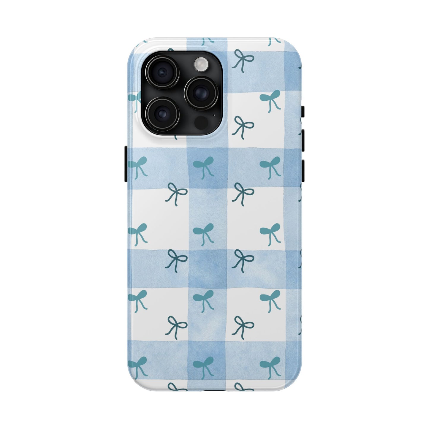 Chic Blue Bow Phone Case