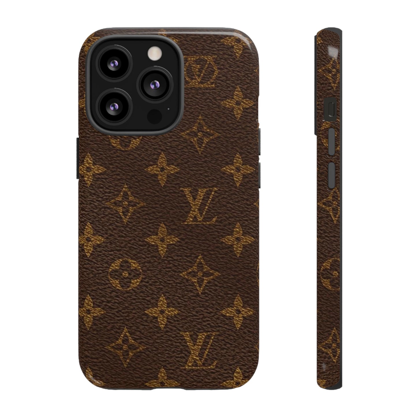 LV Designer Phone Case - Luxury Monogram Pattern