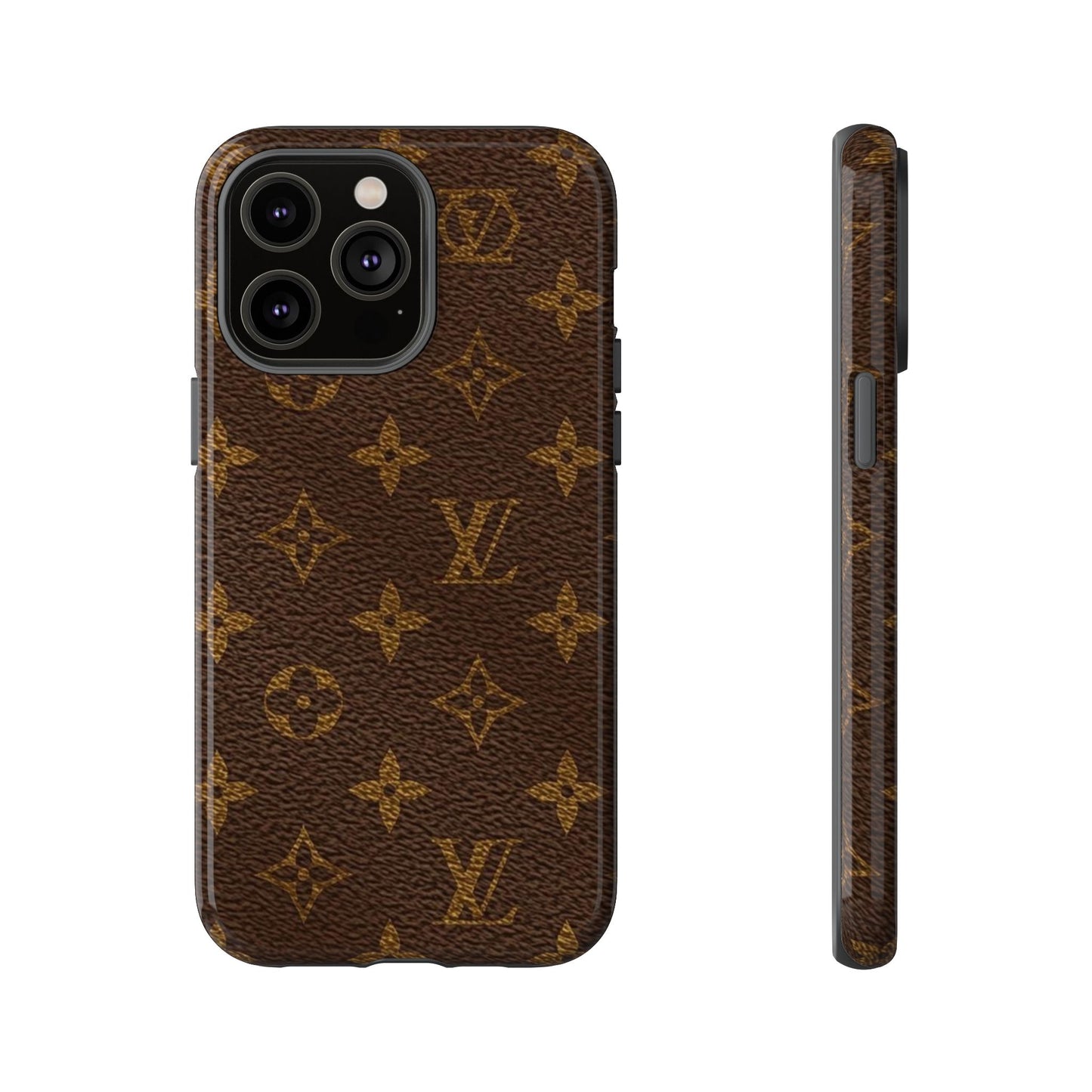 LV Designer Phone Case - Luxury Monogram Pattern