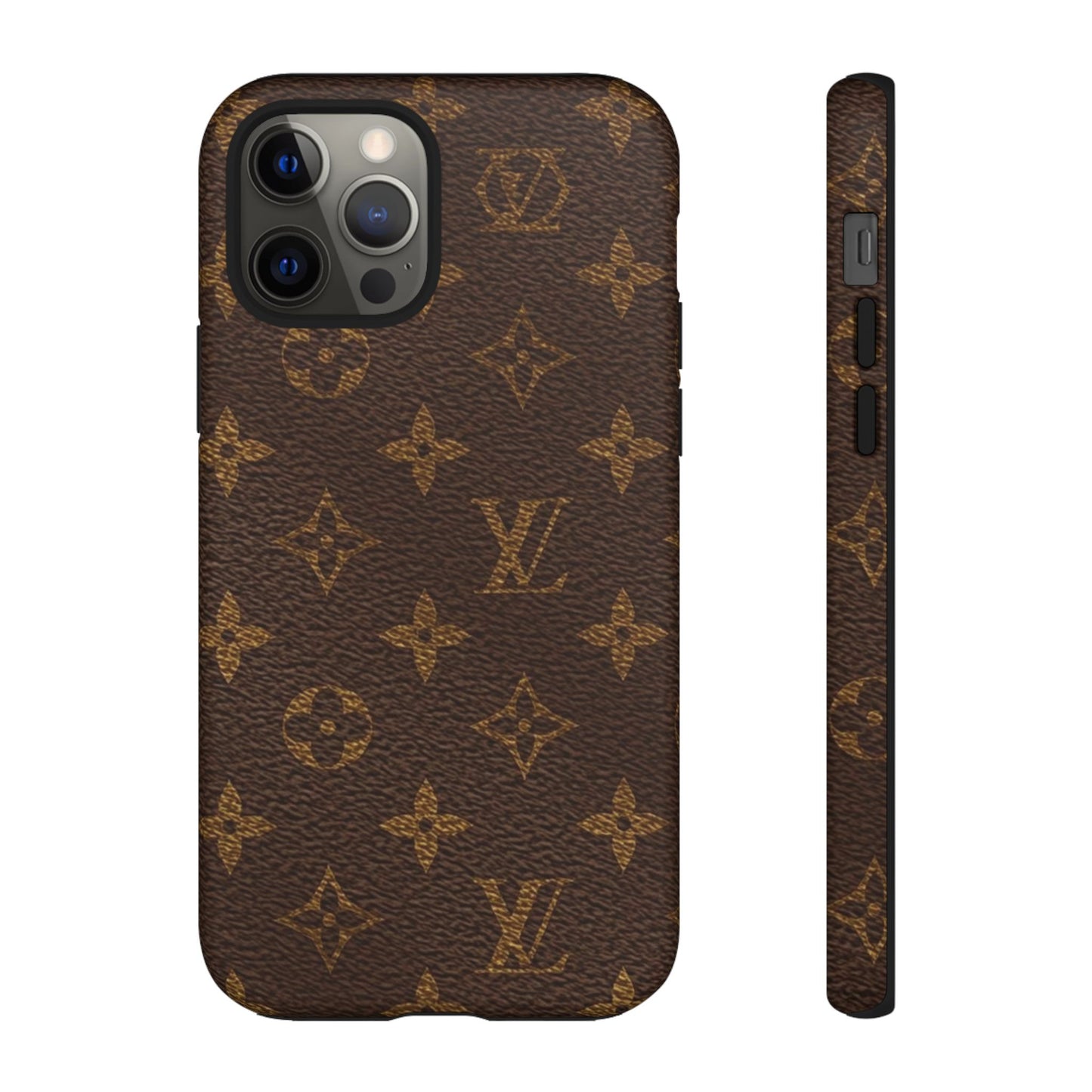 LV Designer Phone Case - Luxury Monogram Pattern