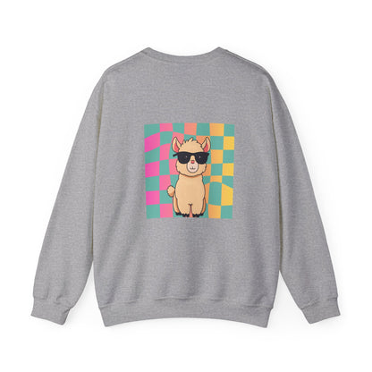 Fun Llama Unisex Graphic Crewneck Sweatshirt