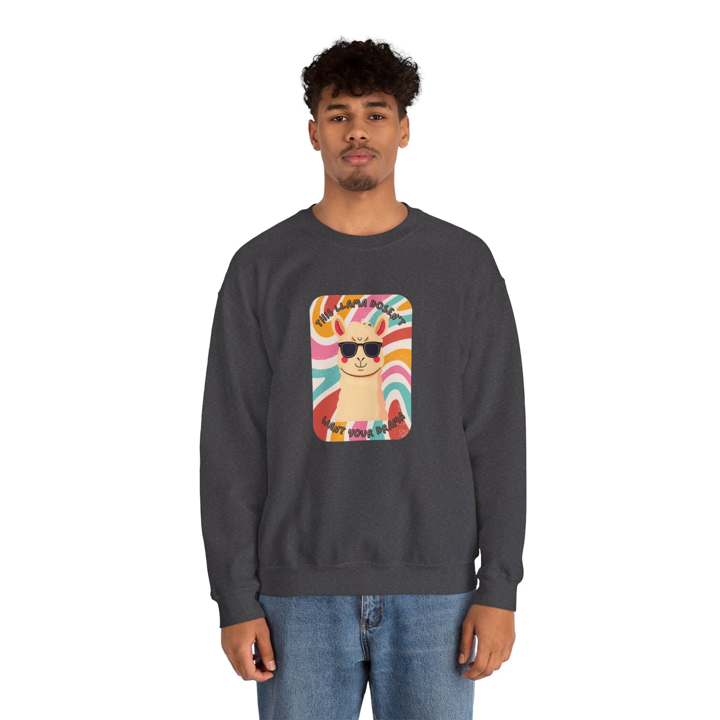 Fun Llama Unisex Graphic Crewneck Sweatshirt
