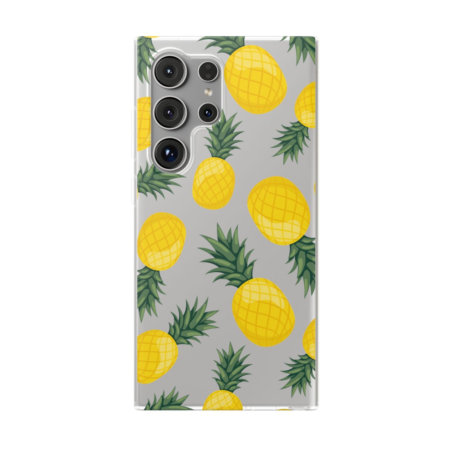 Pineapple Print Flexi Case - Tropical Phone Cover for Summer Vibes
