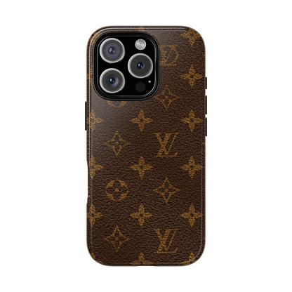 LV Designer Phone Case - Luxury Monogram Pattern